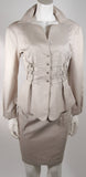 THIERRY MUGLER Khaki Military and Safari Style Suit Size 40