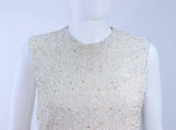 JEWELS Vintage 1950s Iridescent Beaded Gown Wedding Size 8-12