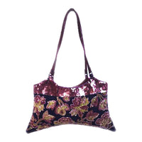 JAMIN PUECH Beaded Flower Purse with Sequin Accents