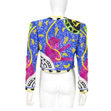 JEANETTE KASTENBERG 1990s Multi-Color Unicorn Beaded Jacket
