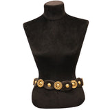 Jean L'Insolite Black Leather W/ Gold Accents Belt