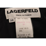 Karl Lagerfeld Navy Wool Jacket w/ Side Belt Circa 1990s