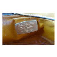 LOUIS VUITTON Shoulder Crossbody Bag. This Louis Vuitton monogram leather crossbody bag features gold hardware, a zipper closure, inner side pockets, and a shoulder strap. Made in France. Measurements in Inches: Length: 9 Width: 12 Height: 3.5 Strap: 34.5