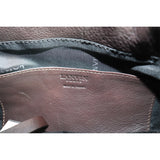 Lanvin Brown Leather Double Strap Purse W/ Silver Hardware