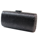 Elizabeth Mason Couture 'Large' Rhinestone Jeweled Evening Clutch with Long Chain