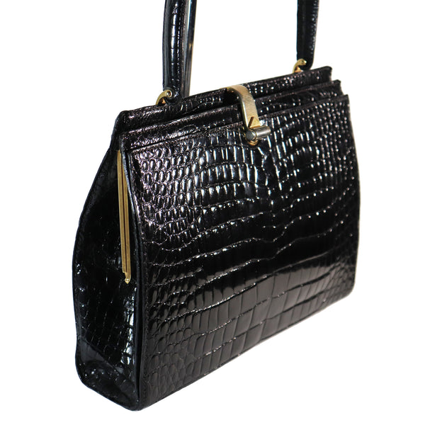 Quilted Flap Chain Square Bag Black Faux Leather Purse - Temu