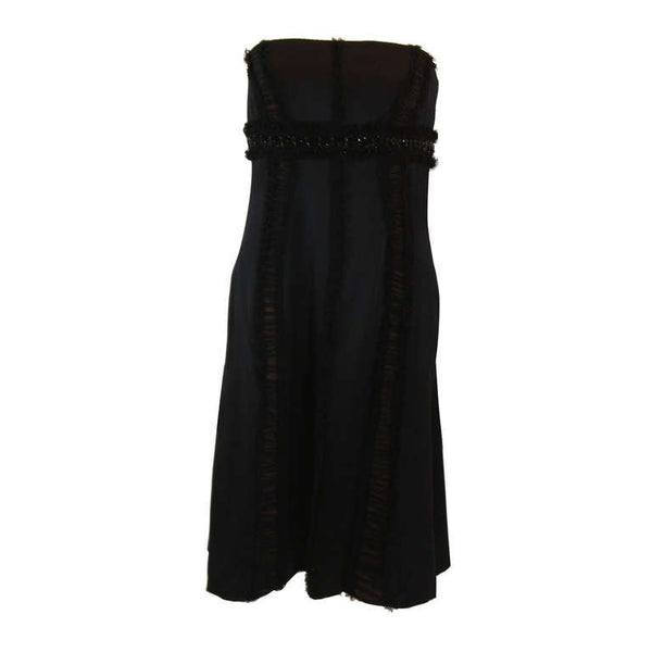 BADGLEY MISCHKA Black Silk Cocktail Dress Size Small The Paper Bag Princess BADGLEY MISCHKA Black Silk Cocktail Dress Size Small The Paper Bag Princess