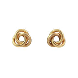 VINTAGE 18K Gold Italian Knot Earrings. 18K Gold Italian KNOT Earrings14K Gold earring backingsItalianUnknown designer Measurements: Width: .5 in. Length: .5 in.