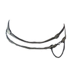 VINTAGE Distressed Metal Drape Chain Belt with Safety Catch