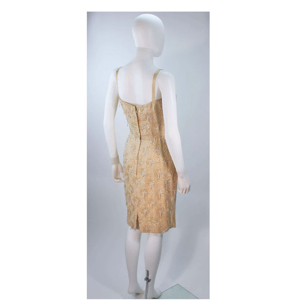 VINTAGE Circa 1960s Silk Beaded Cocktail Dress The Paper Bag Princess VINTAGE Circa 1960s Silk Beaded Cocktail Dress The Paper Bag Princess