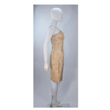 VINTAGE Circa 1960s Silk Beaded Cocktail Dress