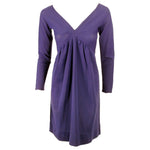 RUDI GERNREICH 1960s Vintage Purple Knit V-Neck Mini Dress