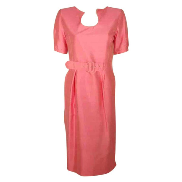 courreges pink dress Backless Crepe Long Dress - Light pink - 38