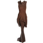 RICK OWENS 2004 Queen Burnt Umber Gown 4-6