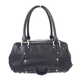 ZAC POSEN Black Leather Shoulder Handbag Purse with Dust Bag