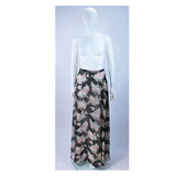 ELIZABETH MASON COUTURE Chiffon Floral Skirt, Top, and Belt