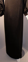 JAMES GALANOS Circa 1960s Black Silk Gown