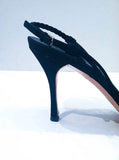 GUCCI Suede Black Strappy Open Toe High Heels Size 9