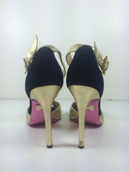 EGO Gold Chunky Gogo Heels Size 9 - $18 - From Aysha