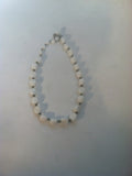 MIRIAM HASKELL White Stone Bead Necklace