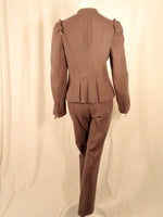 MARC JACOBS 2 pc Purple Wool Pant Suit, Jacket, and Pants Size 8