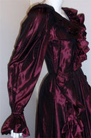YVES SAINT LAURENT 1990s Purple Iridescent Silk Taffeta Gown