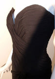 VICKY TIEL 1980s Black Strapless Cocktail Dress