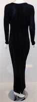 GIANNI VERSACE 1996 Black Couture Gown with Drape Front, Provenance Courtney Love