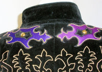 YVES SAINT LAURENT Velvet Evening Jacket with Gold Embroidery